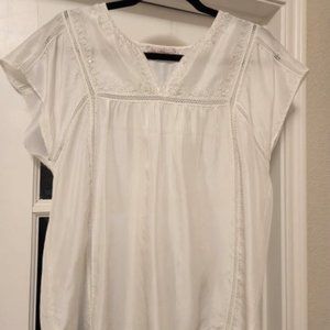 Calypso St Barth White Silk Top